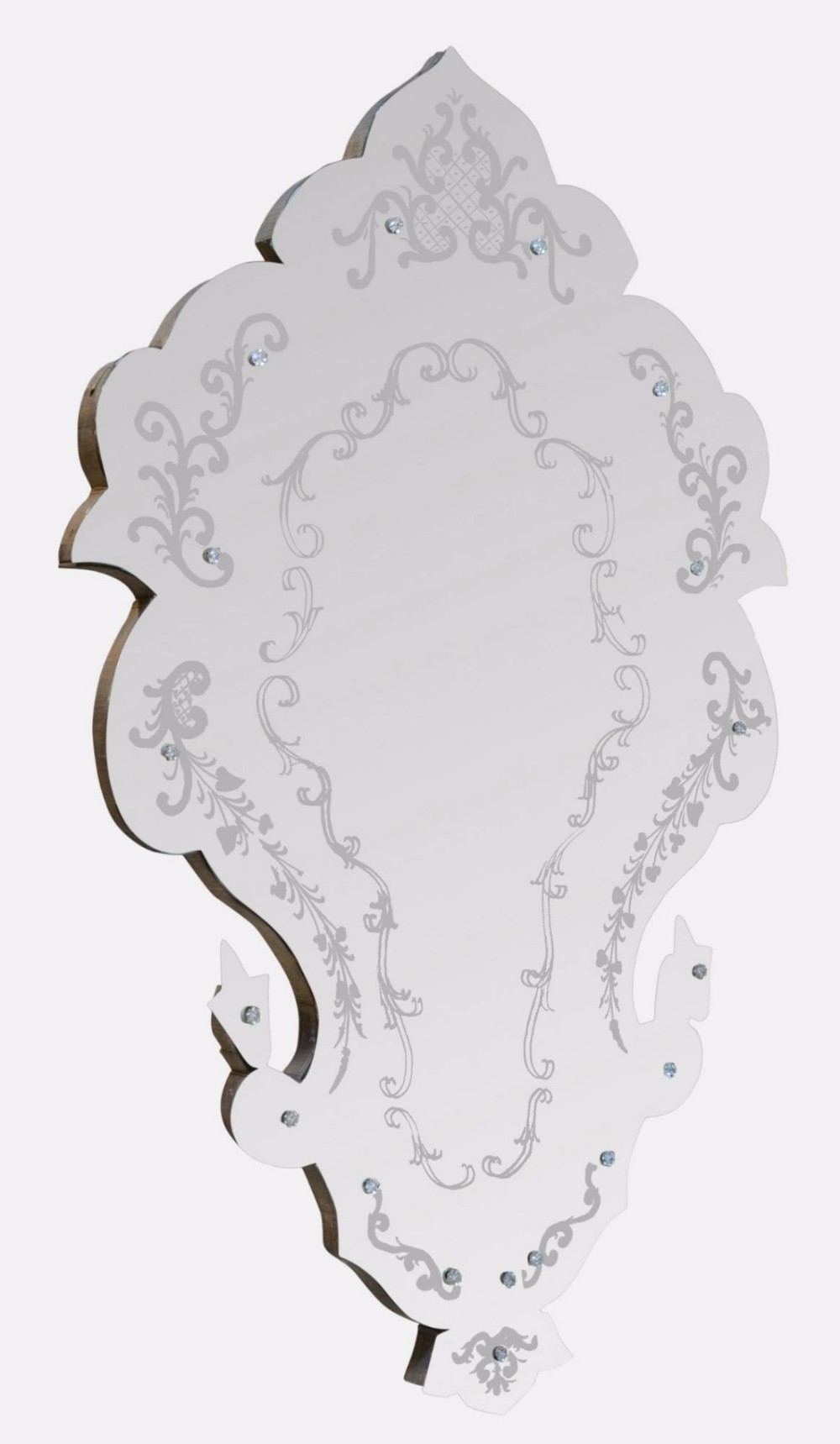 Venetian Shaped Glass Mirror
