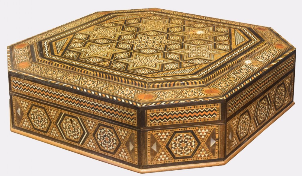 Middle Eastern Inlaid Jewellery Box
