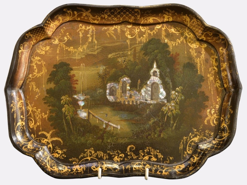 Mid 19th Century Papier Mache Card Tray
