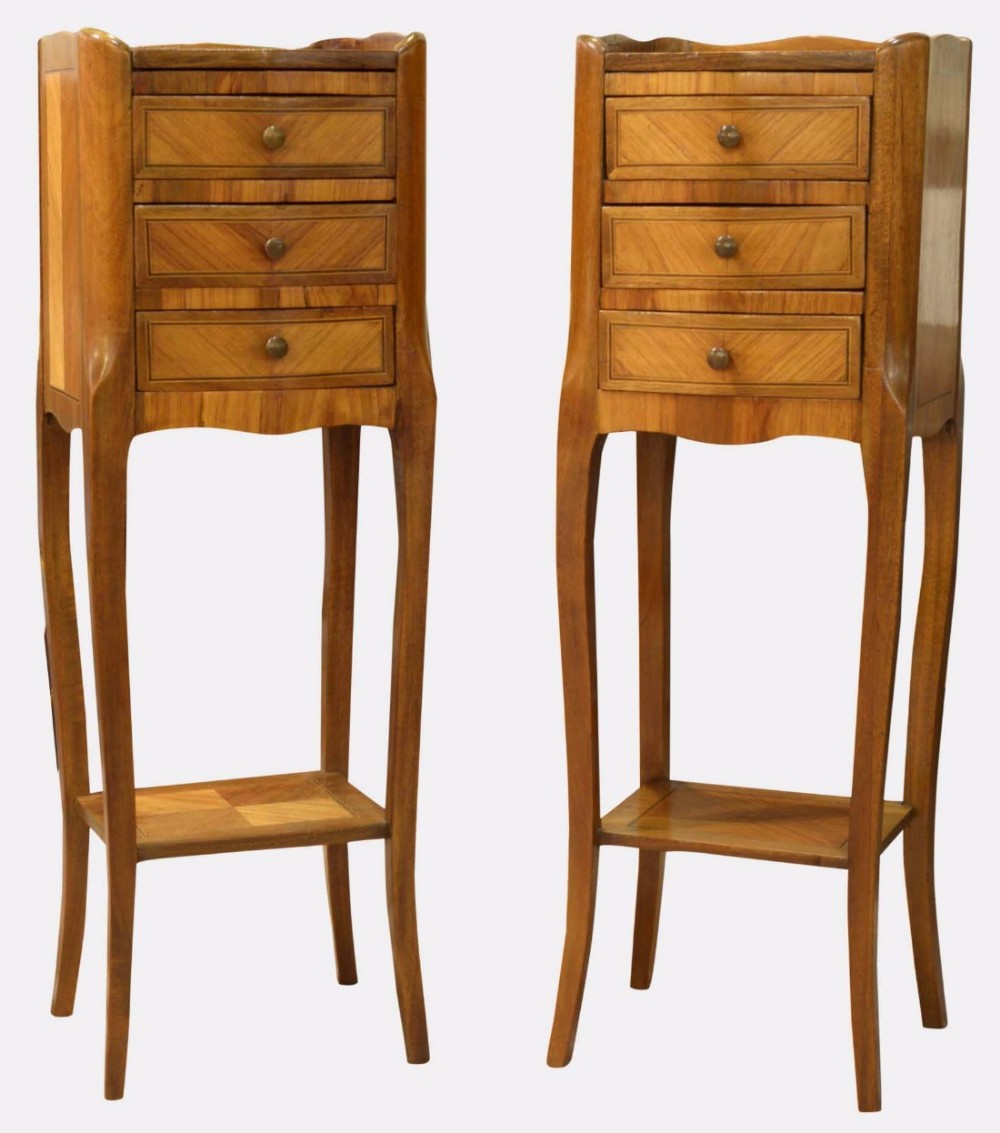 Pair of 20th Century Kingwood Bedside Tables