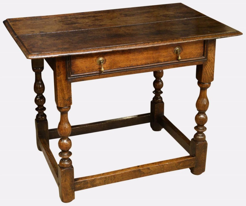 Late 17th Century Oak Side Table

