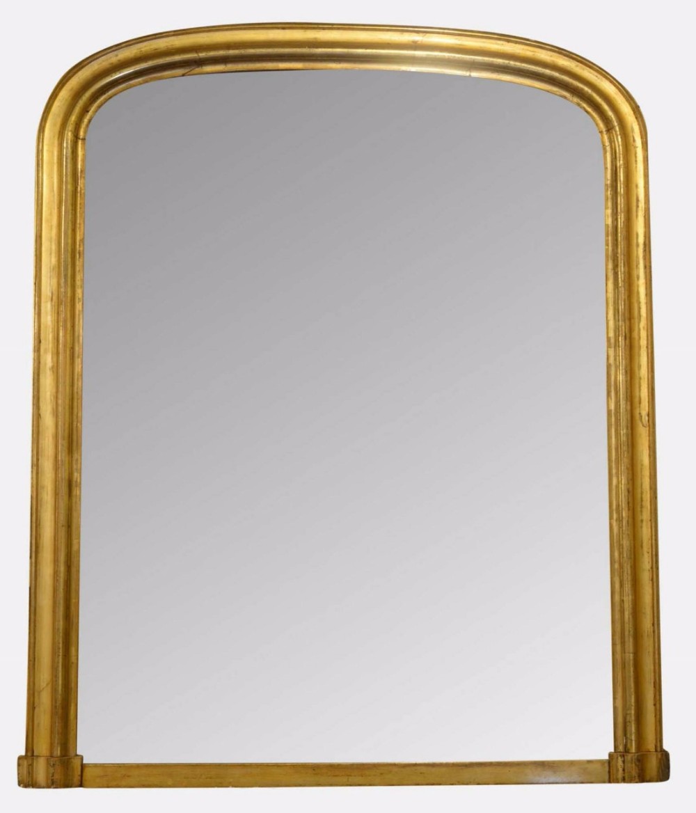 19th Century French Over Mantle Mirror