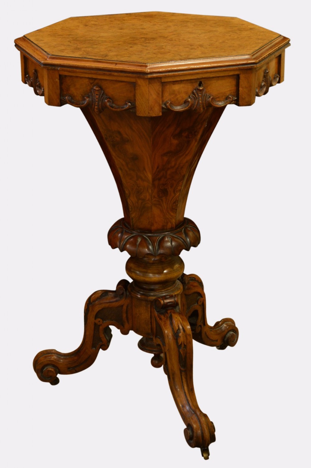 Victorian Walnut Ladies Sewing Workbox
