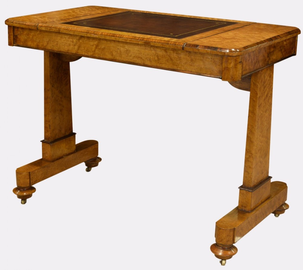 Art Deco Burr Maple Desk
