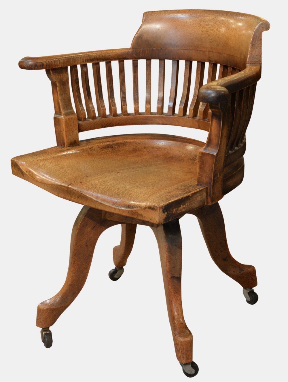 Oak Swivel Office Chair