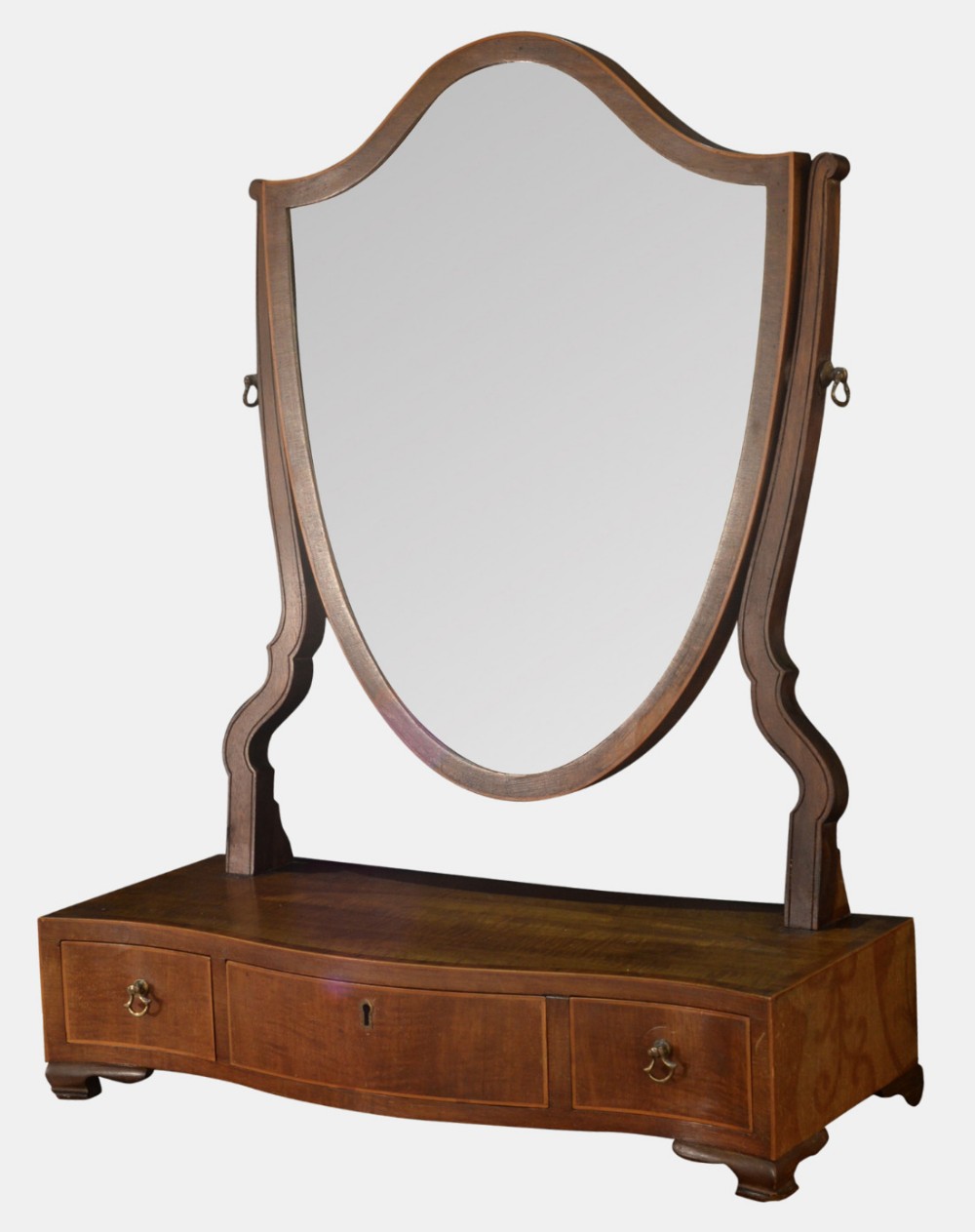 19th Century Mahogany Dressing Table Mirror