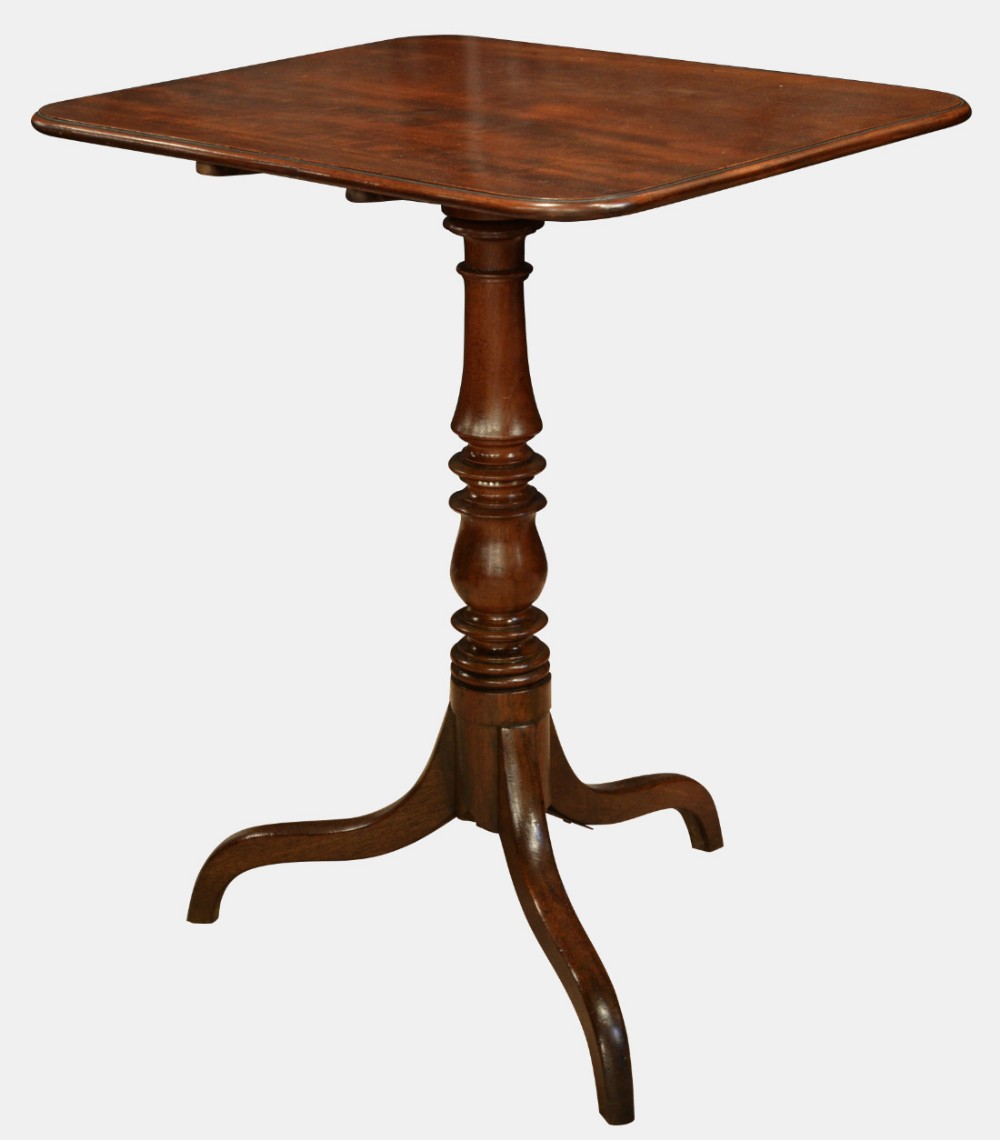 Georgian Mahogany Snap Top Wine Table