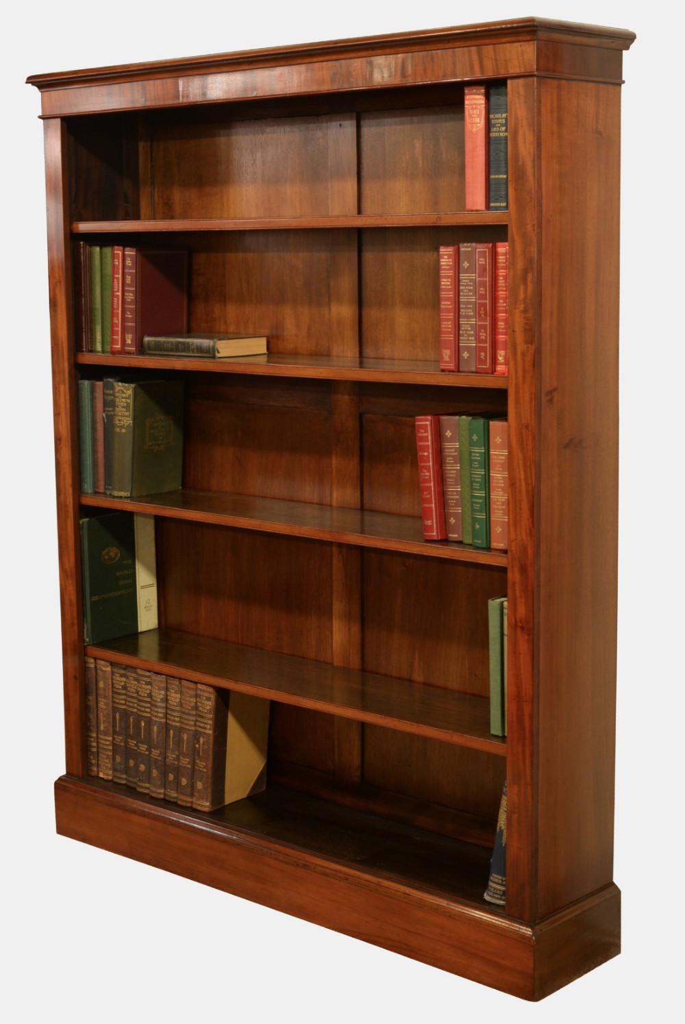 Victorian Mahogany Open Bookcase