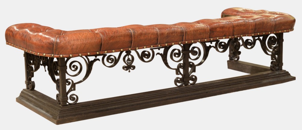 Large 19th Century Iron & Brass Fender