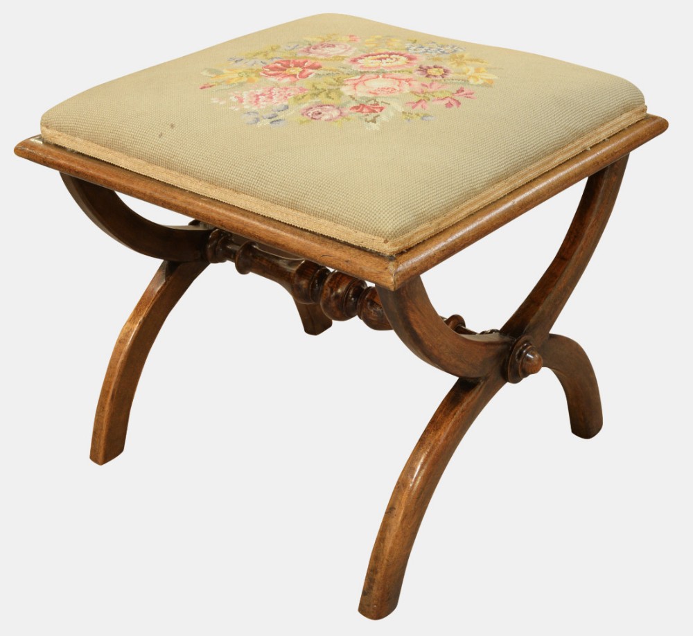 19th Century Mahogany Stool
