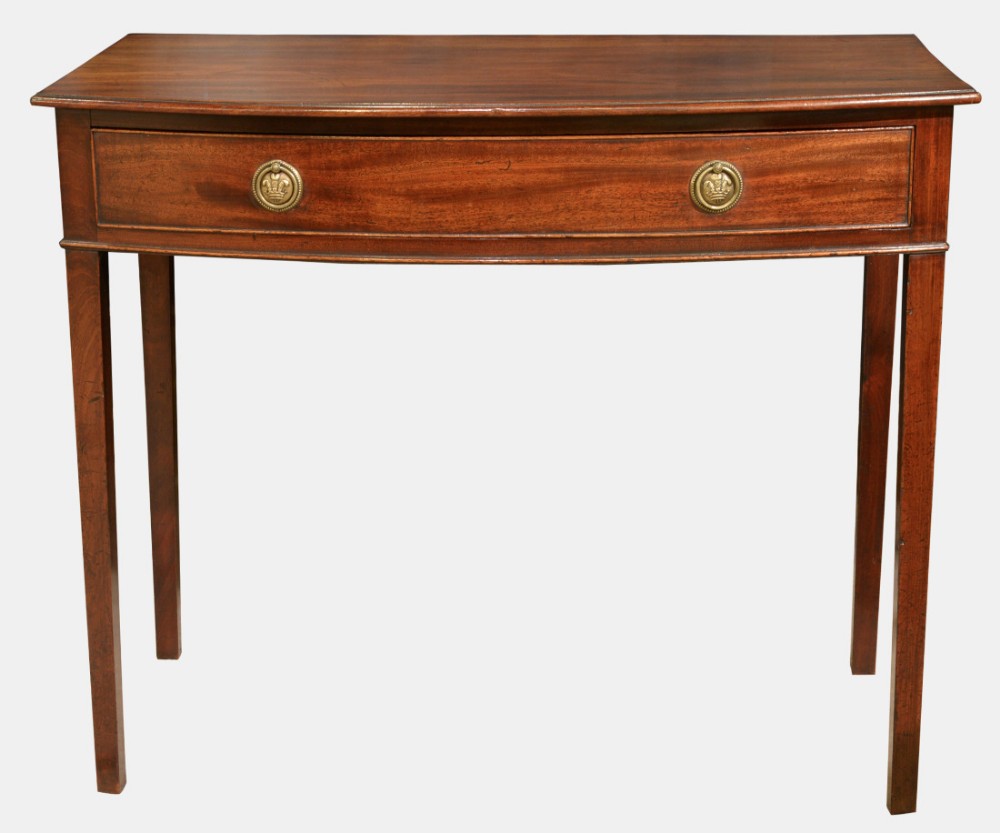 George III Mahogany Bowfront Side Table