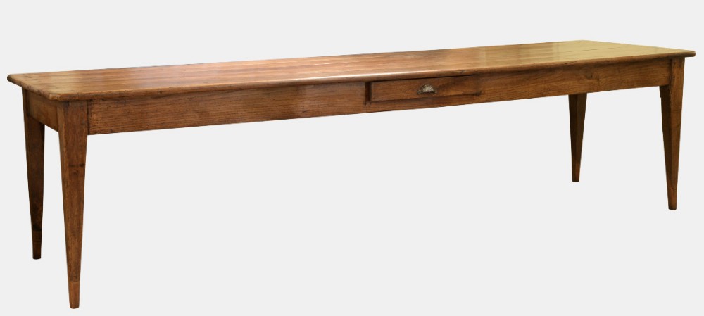 19th Century French Cherrywood Farmhouse Table