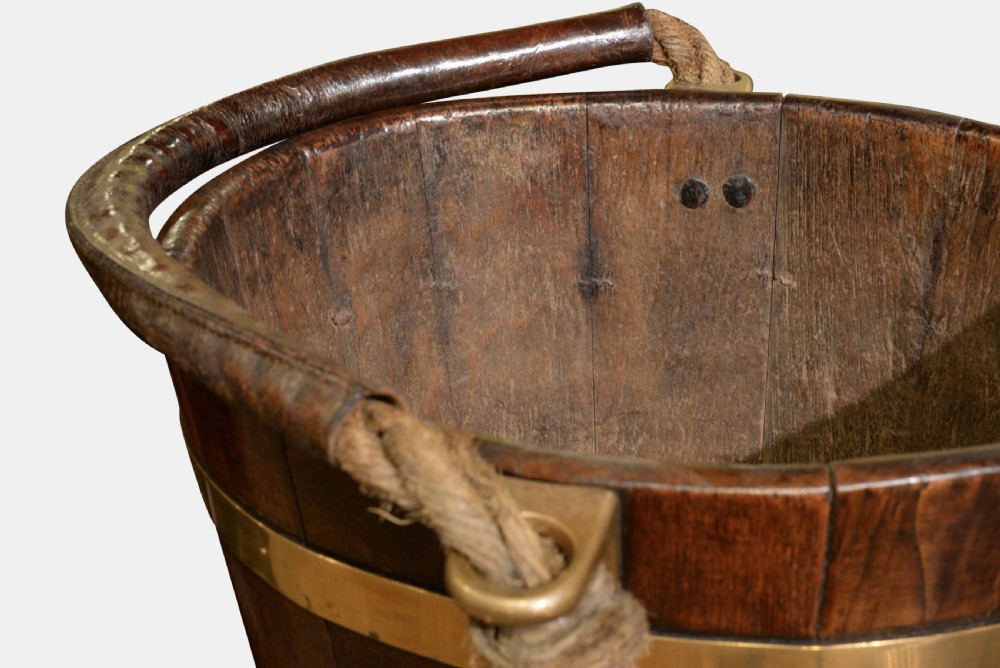 18th Century Brass Bound Ships Bucket View V