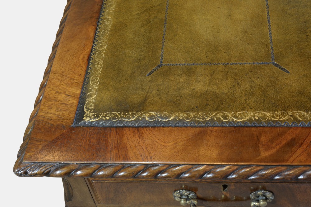 Edwardian Mahogany Pedestal Desk View III