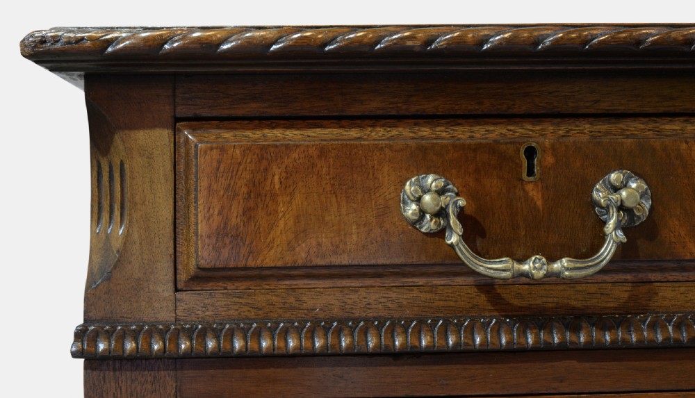 Edwardian Mahogany Pedestal Desk View V
