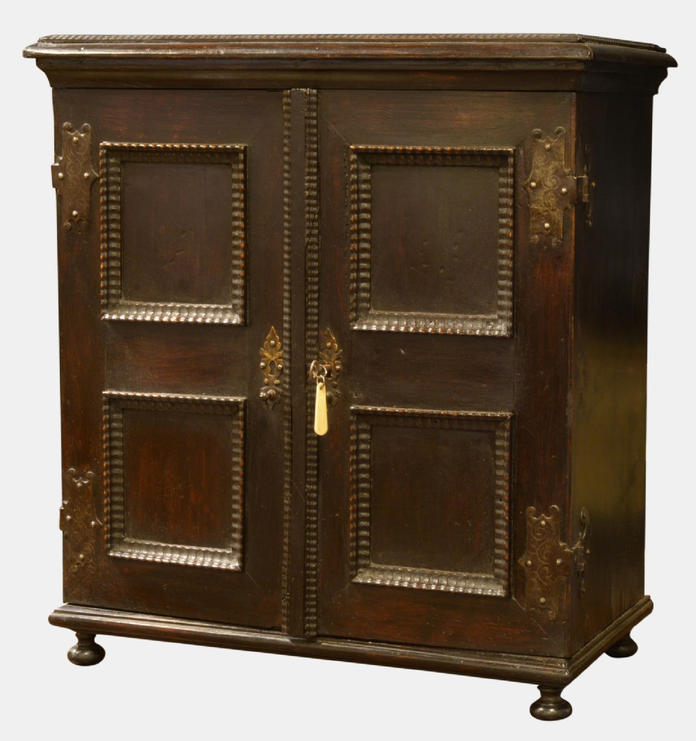 17th Century Ebonised Pearwood Table Cabinet
