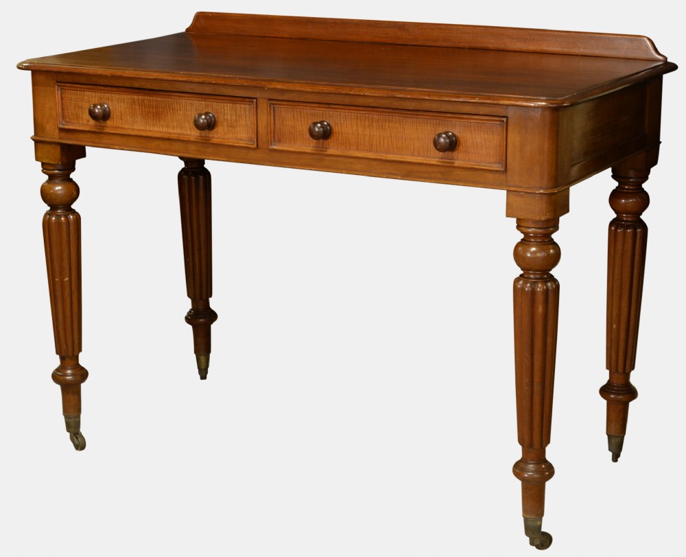 Mahogany 2 Drawer Side Table