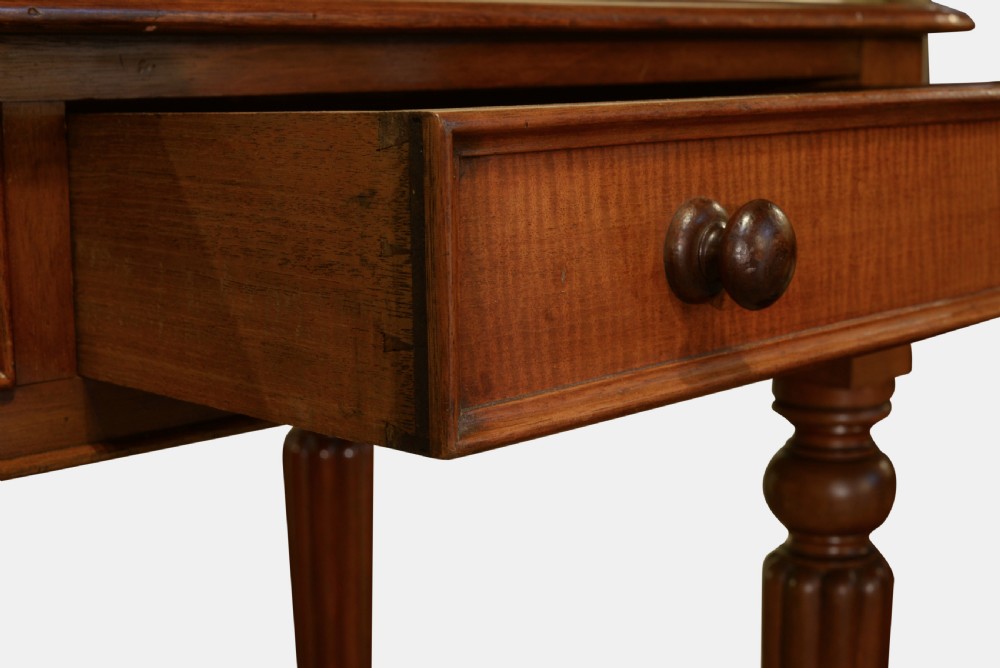 Mahogany 2 Drawer Side Table View III