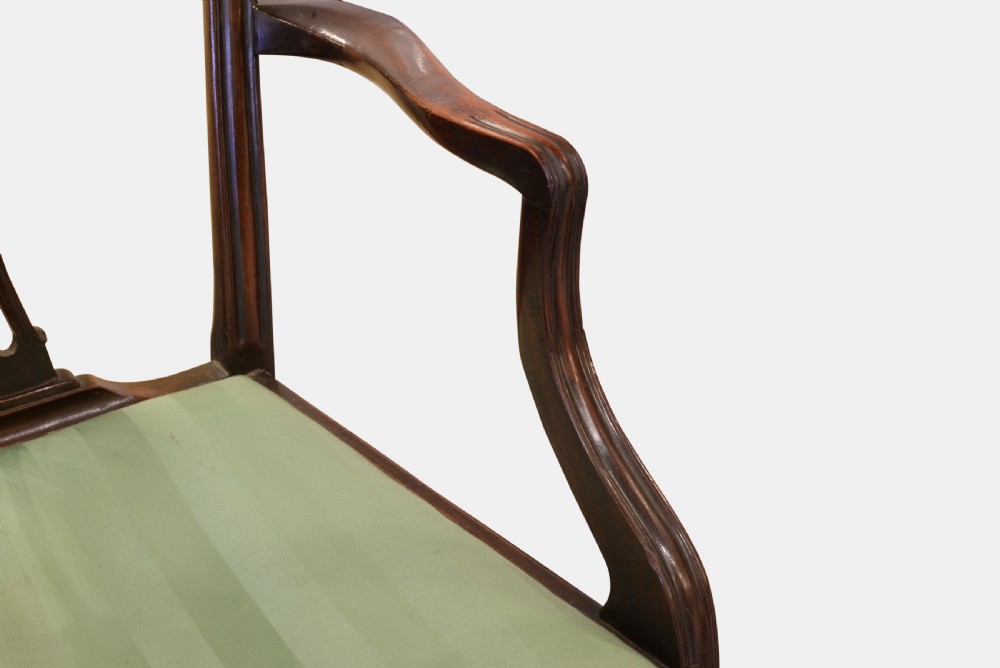 Mahogany Hepplewhite Style Carver/Desk Chair View III