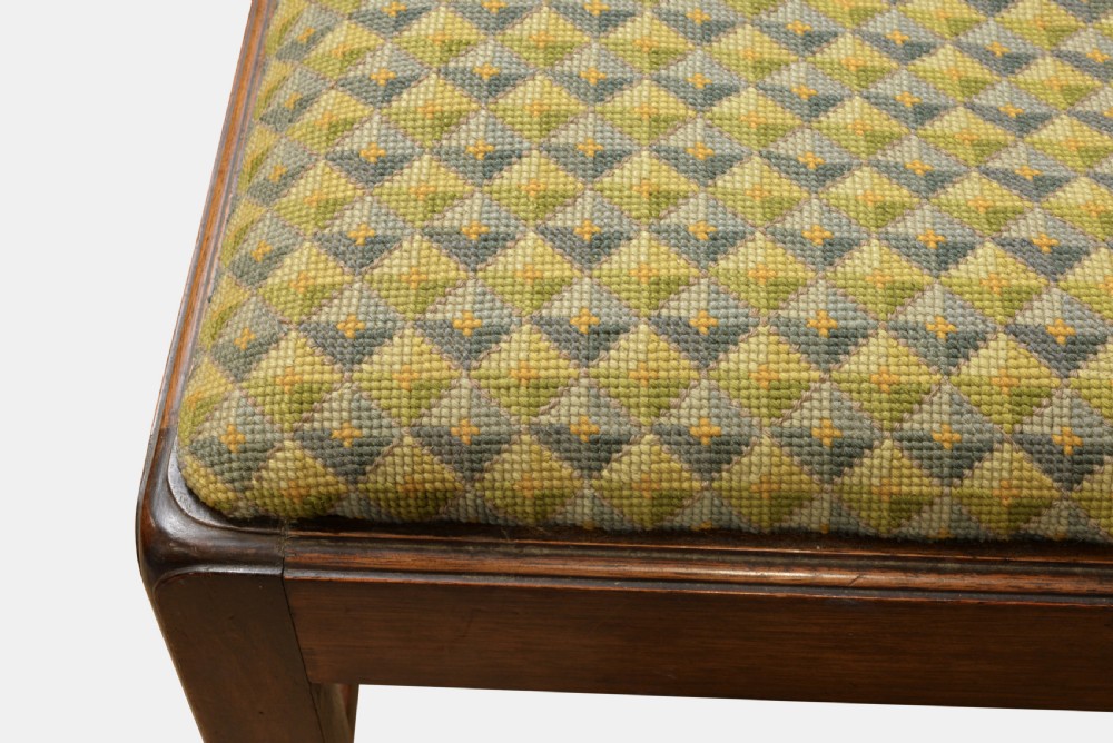Chippendale Style Mahogany Stool View III