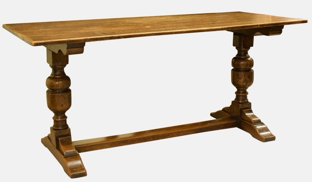20th Century Oak Hall Refectory Table
