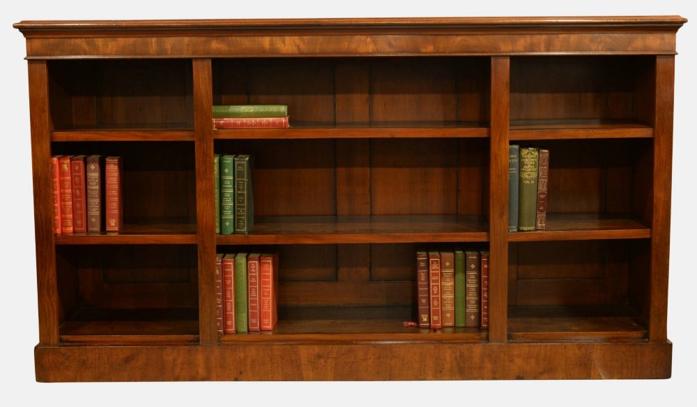 Mahogany Open Bookcase
