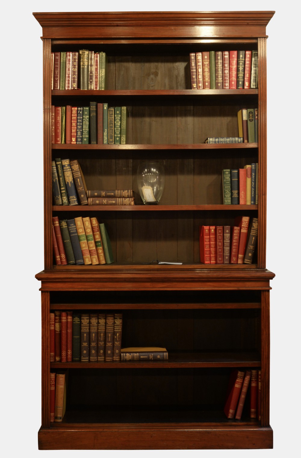 Victorian Walnut 2 Section Bookcase View II