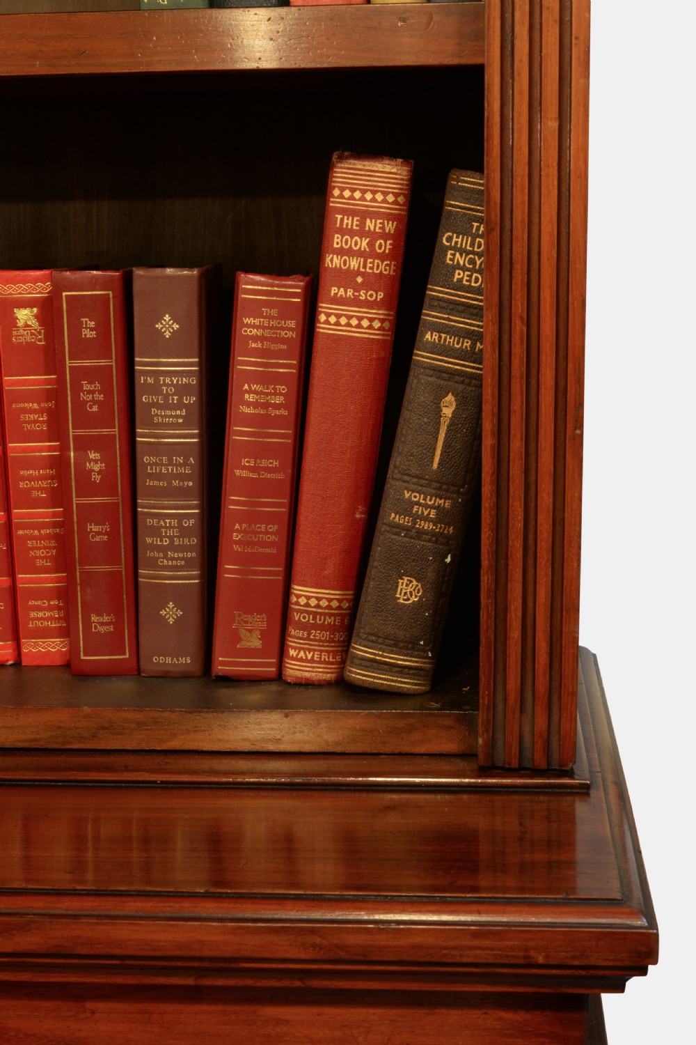 Victorian Walnut 2 Section Bookcase View III