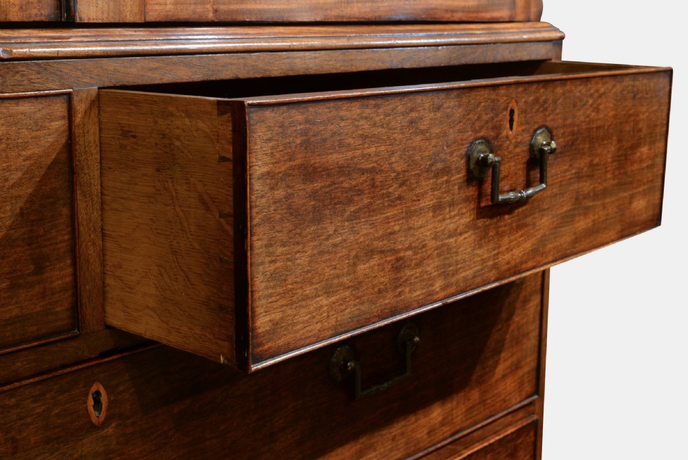 18th Century Mahogany Linen Press View III