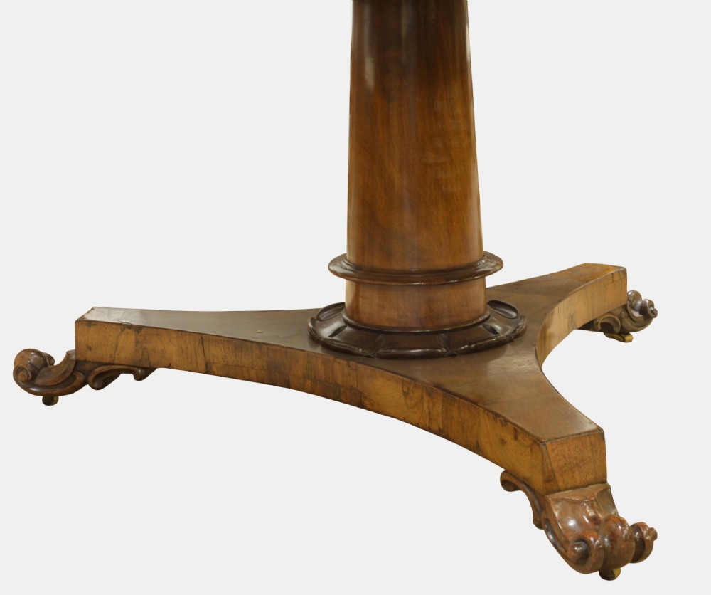 Circular Tilt-top Rosewood Library Table View III