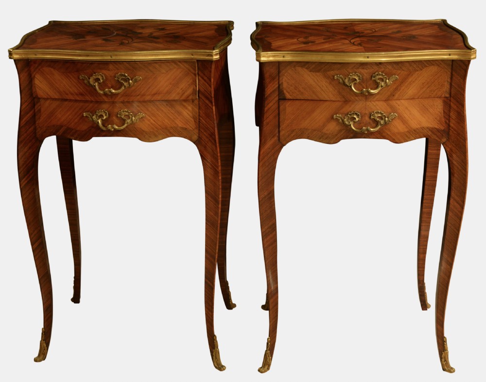 Pair of French Bedsides View II