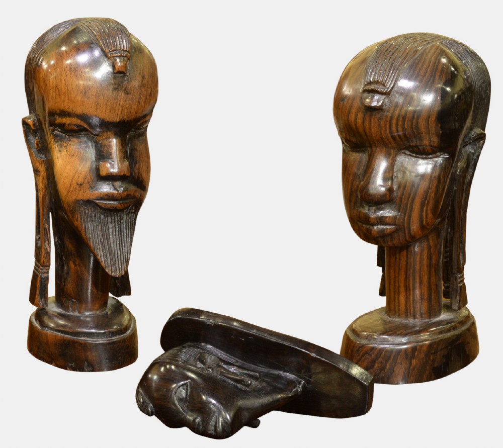 Family Group of East African Hardwood Sculptures