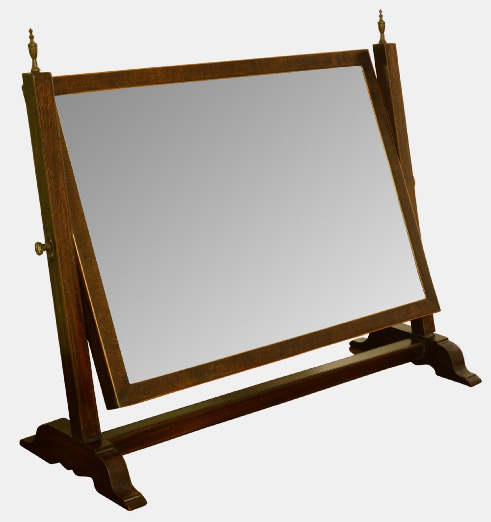 George III Mahogany Swing Mirror