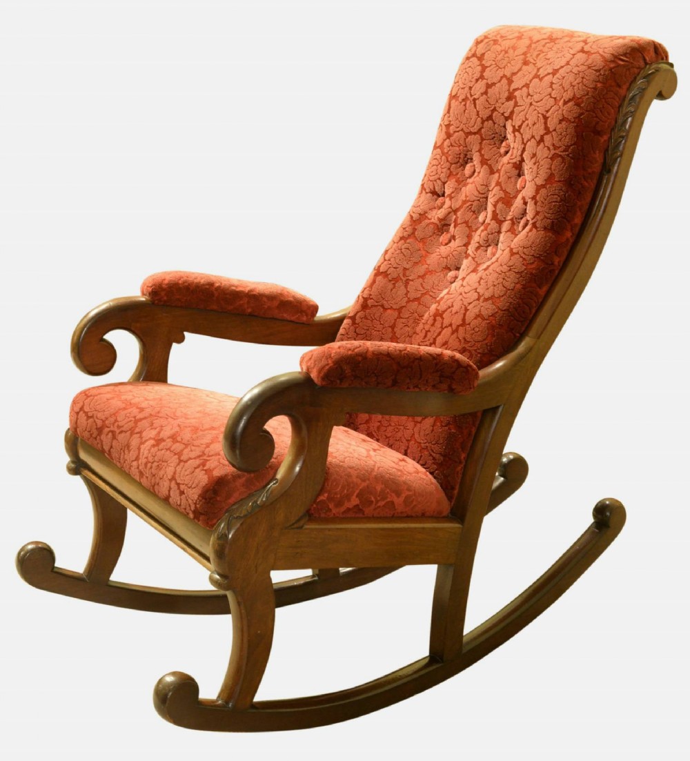 Victorian Mahogany Rocking Chair