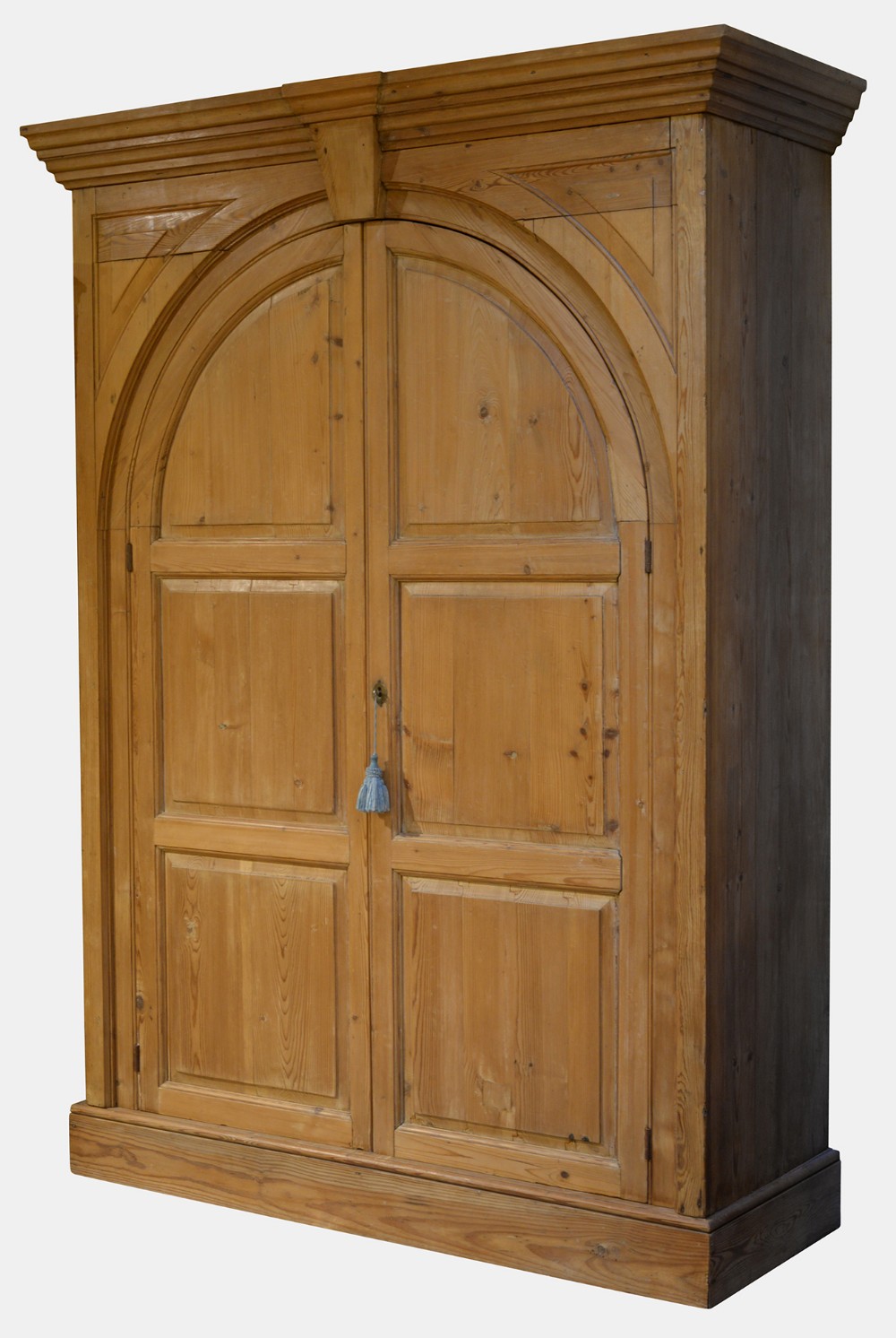 Pine Cupboard with Arched Doors
