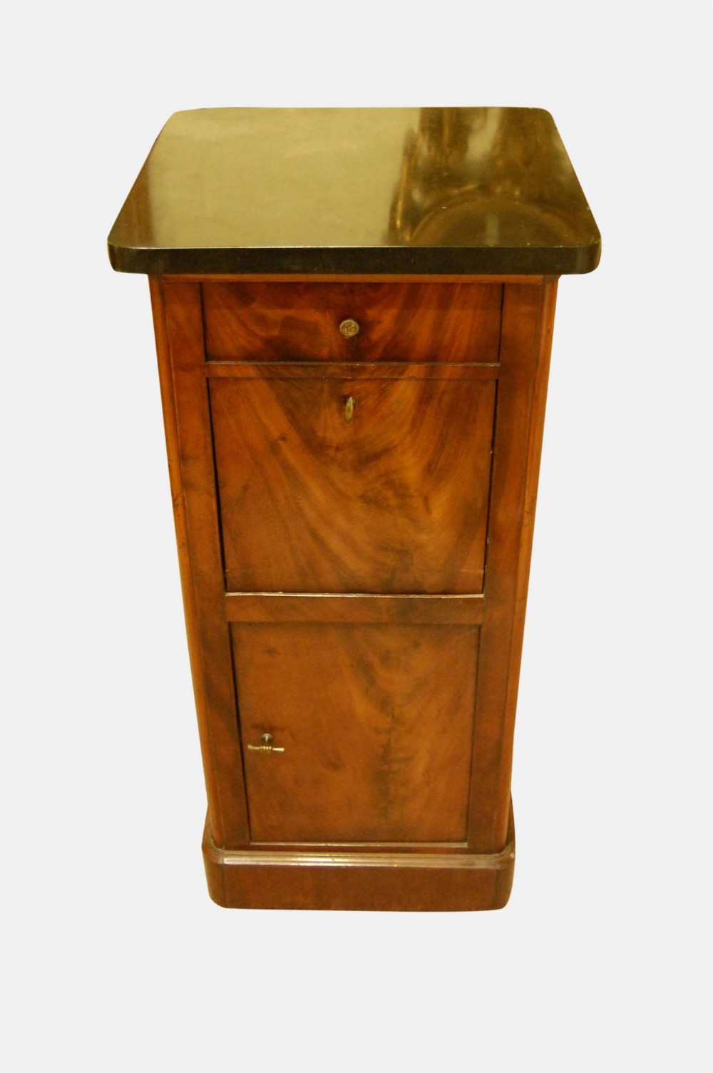 Mahogany and Marble Top Pedestal