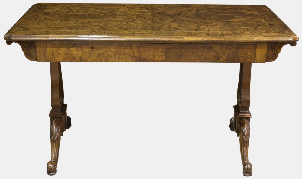 Victorian Walnut Writing Table
