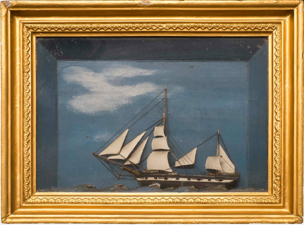 Diorama of a Sailing Ship
