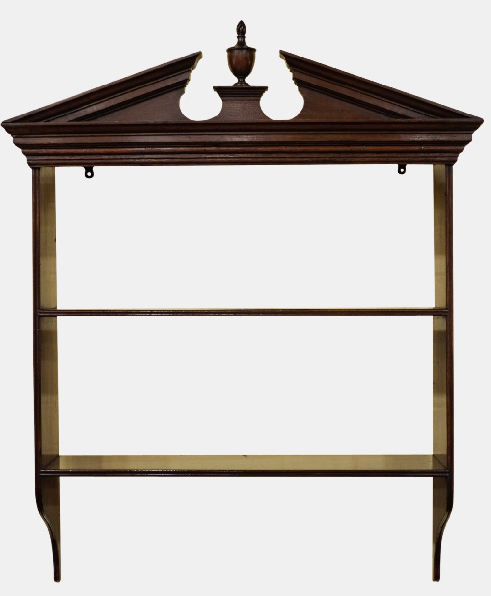 Mahogany Hanging Bookshelf
