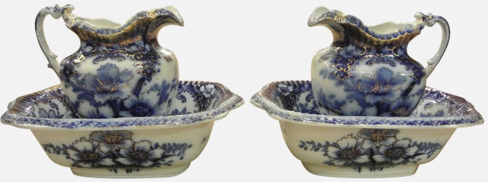 Pair of Victorian Jug & Bowl Sets

