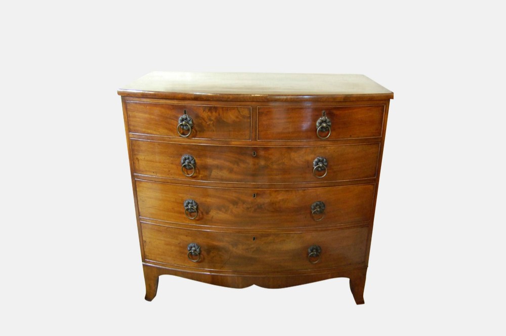 Mahogany Bowfront Chest of Drawers
