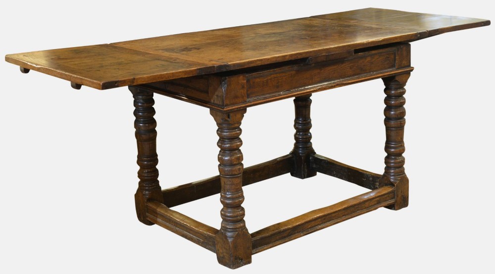 17th Century Style Pale Oak Refectory Table