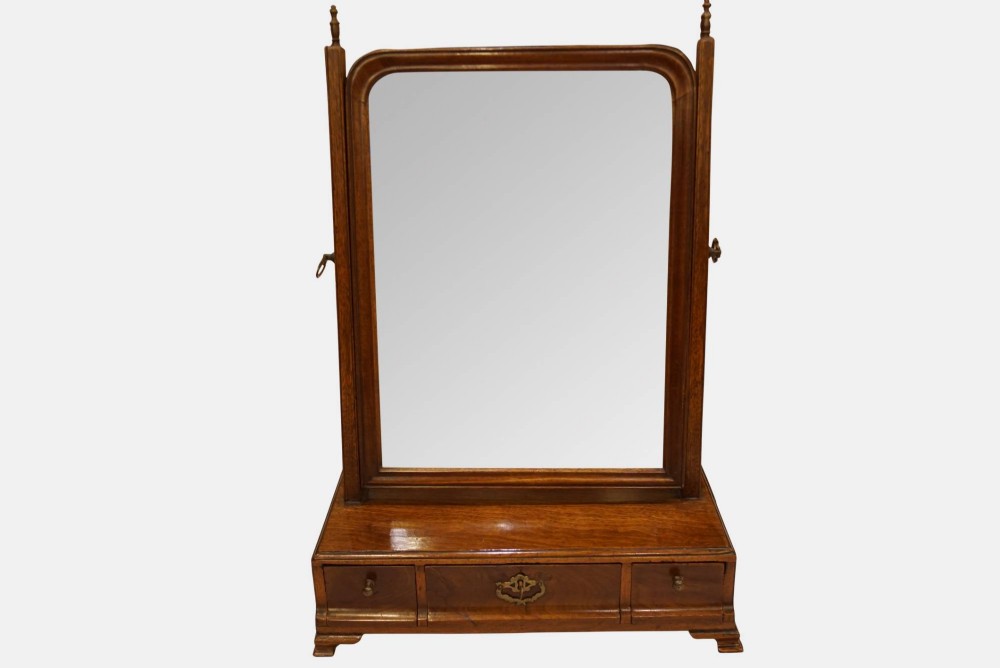 Mahogany Box Base Mirror
