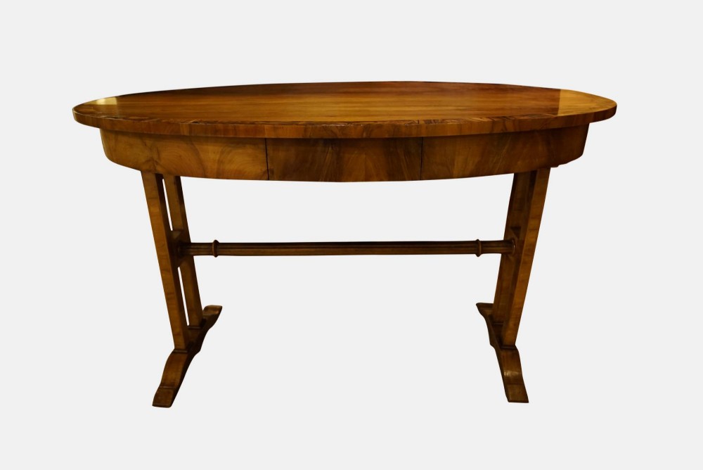 Oval Walnut Centre Table