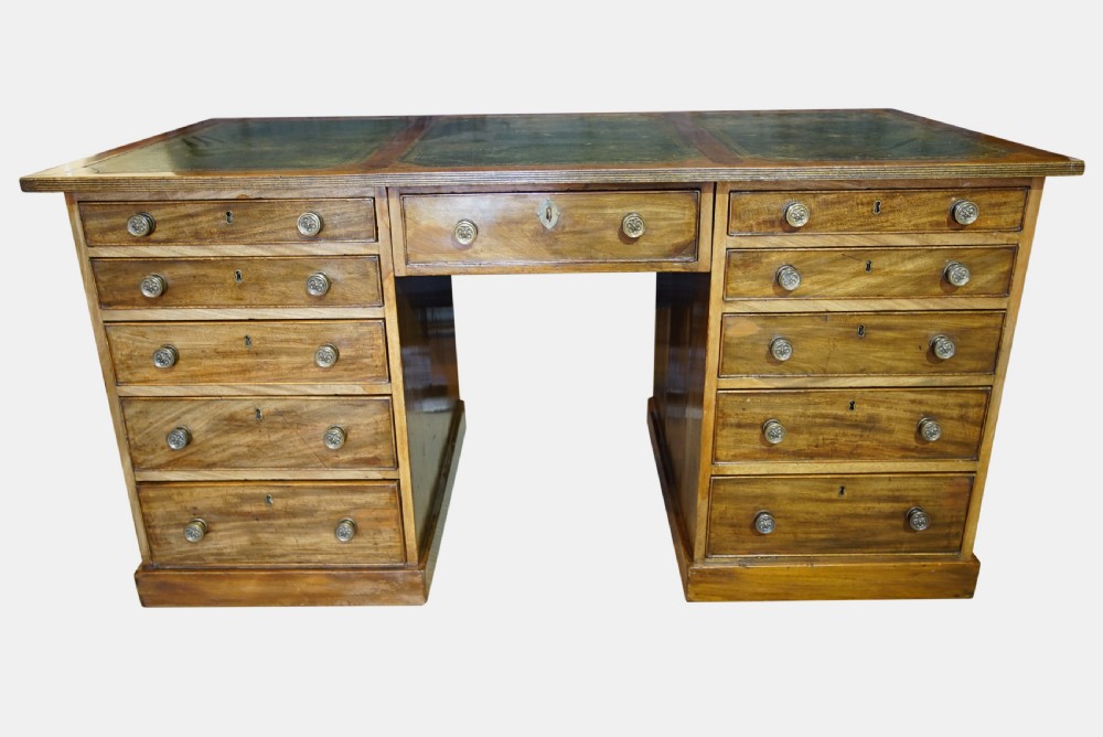 Mahogany Pedestal Desk c1850