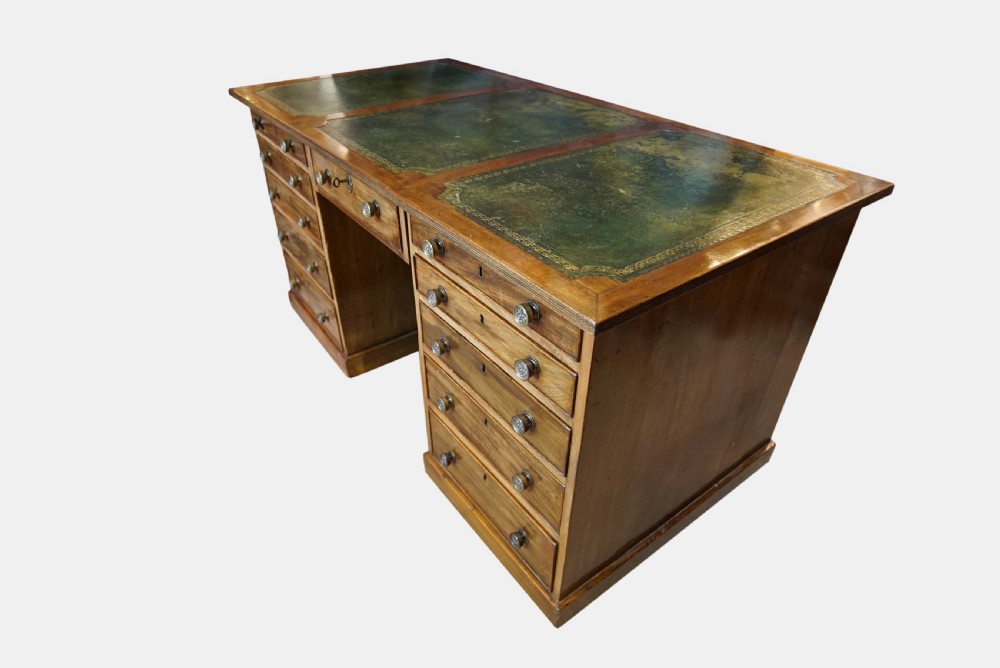 Mahogany Pedestal Desk c1850 View IV
