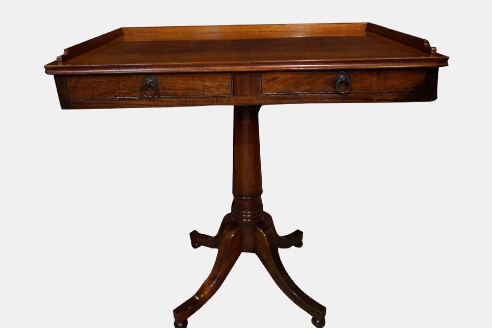 Regency Period 2 Drawer Side Table View II