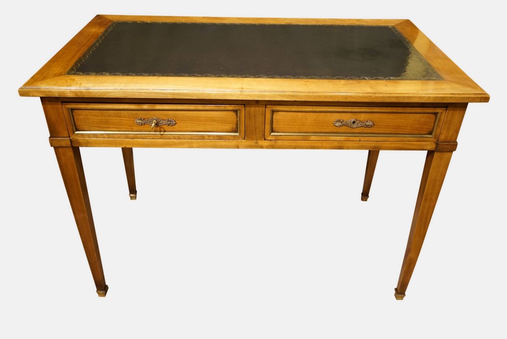 19thC French Fruitwood Writing Table