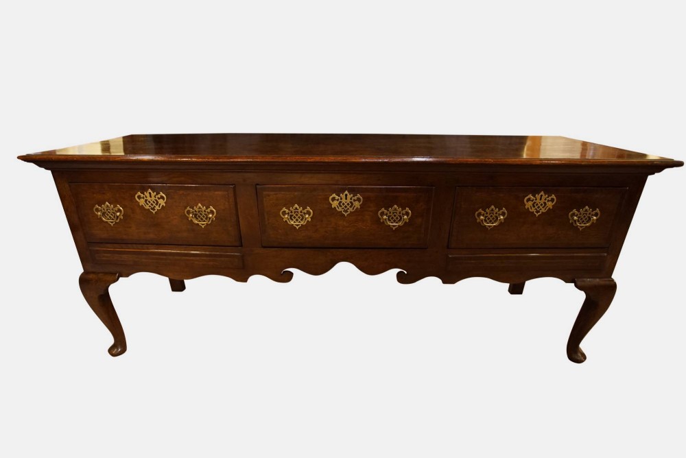 George III Oak Dresser Base