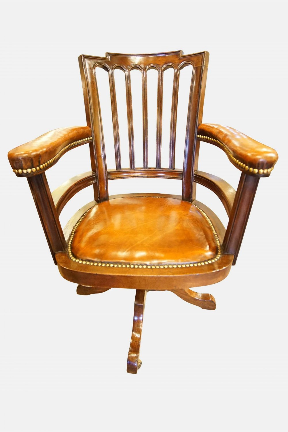 19thC Revolving Desk Chair